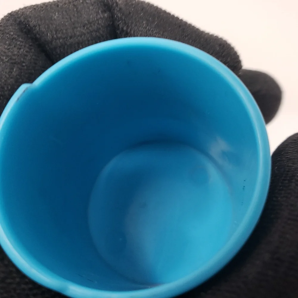 Kitty Kitten Cat Bucket Blue Small Toy